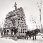 Лесорубы в Канаде 19 век